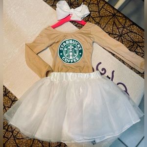 2-3T Starbucks Frappuccino toddler costume